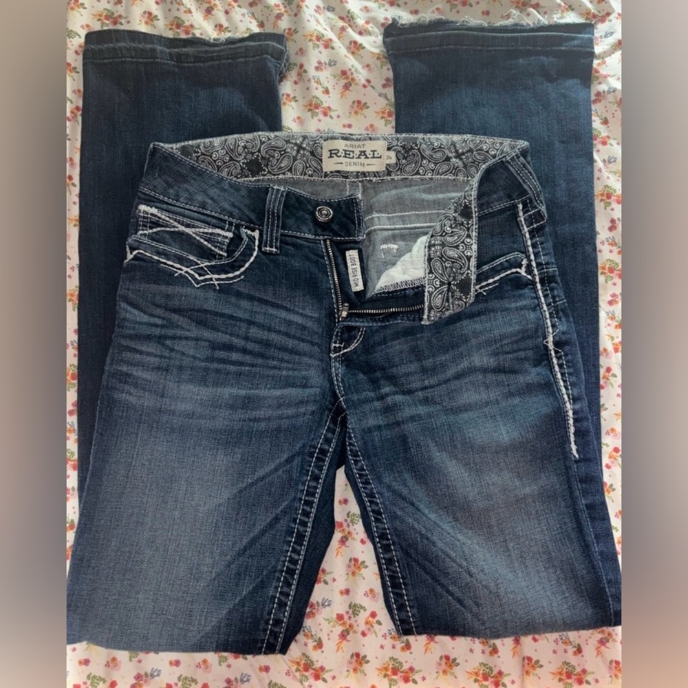 Ariat Women's Dark Blue Boot Cut Jeans